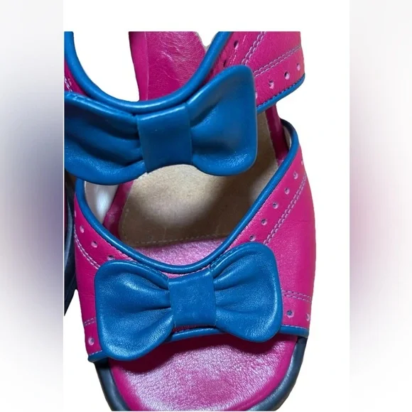 John Fluevog MINI BIPS OPEN-TOE SLINGBACKS  sz 6.5/ 7 run large - Picture 2 of 9